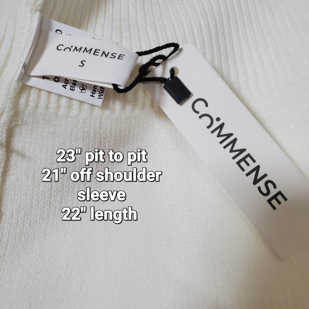 Commense Pearl Cardigan Ivory Size S Sea Side Grandmacore Career Casual Party - Picture 7 of 8